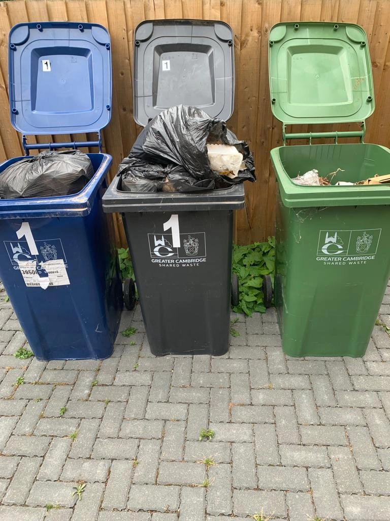 Same Day Missed Bin collection Cambridge